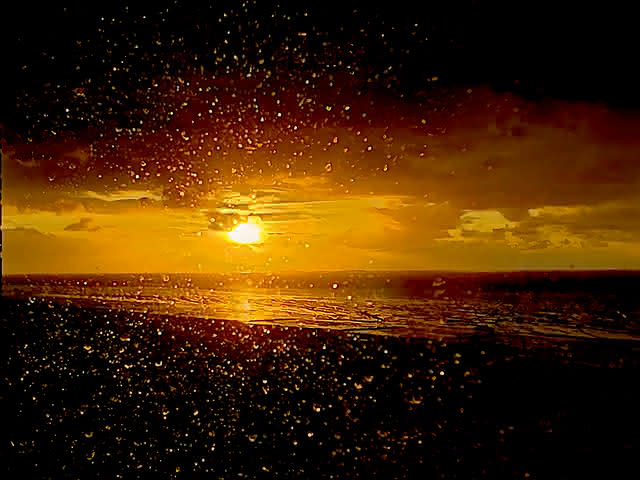Ein verregneter Sonnenuntergang