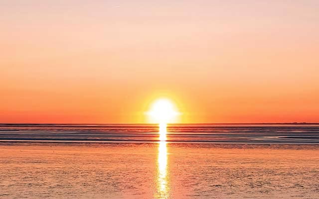 Sonnenuntergang Norddeich Skipperhus